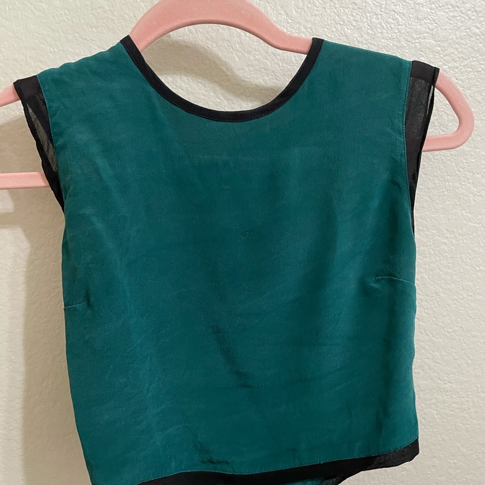 Green Crop Top